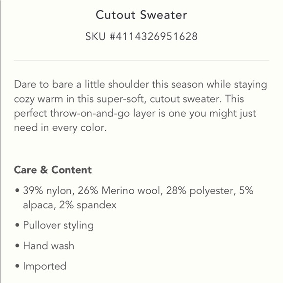 [NWoT] 🌟NEW Anthropologie Cutout Beary Sweater - Picture 16 of 16